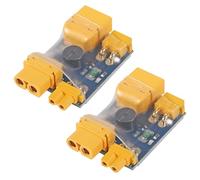 DWEII 2 tappi di fumo per drone FPV, protezione da cortocircuito XT30/XT60 Lipo, interruttore di rilevamento di sicurezza con allarme cicalino per batteria 2-6S RC Quad FPV Racing Drone