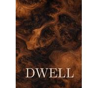 DWELL: Oversized Decorative Coffee Table Journal for Display, Rich Walnut Burl Texture, Warm Grounding Home Styling, 400 dott grid Pages. A Deep, ... for Modern Offices and Considered Interiors