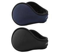 Dwenarry 2 Pcs Paraorecchie per Donna e Uomo, pieghevole dietro la testa paraorecchie invernali per il freddo, Invernale Accessori Scalda Orecchie