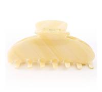 Dwenarry Fermaglio per capelli da donna, grande, bianco, acetato, 10 cm