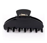 Dwenarry Fermaglio per capelli da donna, nero, grande, in acetato, 10 cm