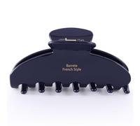 Dwenarry Grande fermaglio per capelli da donna, in acetato antiscivolo, colore blu