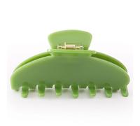 Dwenarry Grande fermaglio per capelli da donna, in acetato, verde, 10 cm