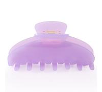 Dwenarry Grandi fermagli per capelli spessi, con guscio di tartaruga, antiscivolo, grandi fermagli per capelli viola, clip a farfalla in celluloide, forte tenuta per le donne