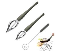 DWFEYOI 3 Pezzi Chef Art Pencil,Matita Chef in Acciaio Inox,Disegno Cucchiaio da Decorazione,Piatto Cucchiaio Penna di Precisione,Chef Decorazione Matita Cucchiaio per Torte,Dolci,Cioccolatini