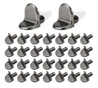 DWFEYOI 30 Pezzi Supporto per Mensola, 5mm Reggimensola Pioli per Ripiano Metallo L per Armadio, Staffe Supporti Tasselli per Ripiani Legno Vetro,reggimensola,reggimensola,reggi mensola