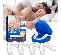 DWFEYOI 4 Pack Paradenti per Digrignare i Denti, Anti Bruxismo Protezione Denti Notturno, 2 misure Grondaia Dentale Antibruxismo, Migliora La Qualità Del Sonno,bite bruxismo,bite notturno,bite dentale