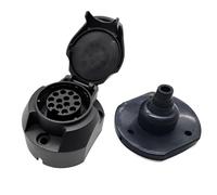 DWFEYOI Adattatore 13+1 poli per il Collegamento di Rimorchi e Roulotte,Presa a spina a 13 poli,Connettore a vite Standard ISO 11446,Presa per gancio di traino per Autocarro, Auto, Veicoli, 12V
