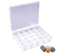 DWFEYOI Contenitore di plastica, conservazione del Filo per Cucire, conservazione delle Bobine della Macchina per Cucire,Scatola per Contenere 25 Bobine, spolette