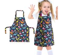 DWFEYOI Grembiule Cucina Bambini, Grembiule Pittura Bambini Dinosauro