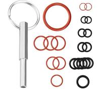 DWFEYOI Guarnizioni O-Ring,Set di 21 Pezzi in Silicone per Gruppo di Infusione, Valvola del Vapore e Valvola di Uscita, con Chiave a Testa Ovale,adatta per Macchine da Caffè Saeco,Philips