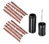 DWFEYOI Kit Riparazione Tubeless Attrezzi Bike, Forature per Pneumatici per Bici con 10 pcs di Strisce adesive e 1 alesatore per Foratura per Riparazione Pneumatici Accessori Professionali