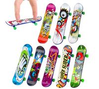 DWFEYOI Mini Skateboard da Dita, 8 Pezzi Tech Deck Fingerboard Professionale, Giocattolo per Gadget Compleanno Bambini, Regalino Fine Festa