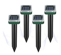 DWFEYOI Repellente ultrasuoni per talpe,Repellente solare per talpe 4 Pezzi,Dissuasori per talpe,Repellente per Anti talpe,Repellente per talpa,Dissuasore per talpe,Repellente per Scaccia talpe
