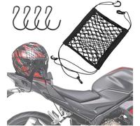 DWFEYOI Rete Ragno Elastica,Rete Elastica Moto,Rete portabagagli per moto,Rete Ragno Moto con Ganci,Casco elastico per il fissaggio della staffa del motociclo del bagaglio,ragno moto