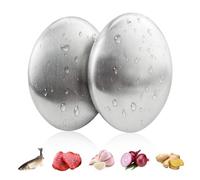 DWFEYOI Sapone Mani Elimina Odori Utensili Cucina 2PCS Sapone in Acciaio Inox per Eliminare Cipolle Pesce Aglio Odori Forti delle,Mani utensili cucina acciaio inox,sapone mani,saponetta mani