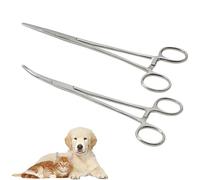 DWFEYOI Set di pinze per piercing autobloccanti, in acciaio inox di alta qualità, con denti di sega, per artigianato fai da te e cura degli animali,pinze,set pinze(confezione da 2)