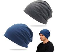 DWFEYOI Unisex Berretto Sci, Berretto Jersey da Uomo, Slouch Berretto Unisex 2 PCS, Slouch Beanie in Cotone, Berretto Uomo Donna Invernali, Berretto Invernale Unisex, Beanie Cranio Estate Cappelli