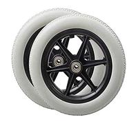 DWhui 2pcs 12 Pollici Manuale for Sedia a rotelle Ruota Posteriore Caster Non Gonfiabile della Rotella Pu Pneumatici Sedia a rotelle Accessori Ruota Posteriore (Colore : Gray)