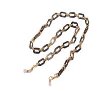 DWhui Catena con Bottoni in Acrilico Color Ambra Catena per Occhiali da Vista Maschera Anti-smarrimento Occhiali da Sole appesi Cordini Tenere la Collana con la Corda (Grey)