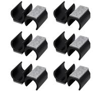 Dwitkul - Set di 12 Scivoli per Sedia con Feltro (Ø25mm) - Compatibili con Sedia a Sbalzo, Dondolo e Mobili - Antigraffio per Pavimenti in Parquet, Laminato e Piastrelle - Riduzione Rumore Nero