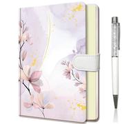 DWIYITTN Diario Segreto Bambina, Taccuino Ragazze con Penna, Copertina Rigida e Chiusura Magnetica - 13.5x19 cm, 192 Pagine - Regalo Creativo Ideale per Scuola, Scrittura, Disegno e Appunti- Fiore