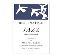 DWJOJ LJQIA Henri Matisse Stampe e Dipinti su Tela Jazz Ritratto Poster Henri Matisse Wall Art Immagini Moderne da Parete per Soggiorno Decorazioni per la Casa 50x70 cm Senza Cornice