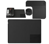 Dwlhap Tappetino in silicone per macchina da caffè Ninja Luxe Cafe & Pro, 3 pezzi, resistente al calore, antiscivolo, base protettiva per piano di lavoro e tappetino superiore (set con motivo