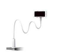 DWOGCEBX Supporto per clip per telefono con impugnatura Morsetto per montaggio su staffa pigro a collo di cigno flessibile con braccio lungo compatibile con 15 Pro Max(WHITE)