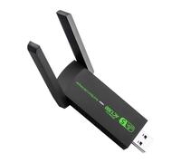 Dwqnvf Adattatore WiFi USB Dual Band 2.4G 5GHz da 1300Mbps, Dongle Wireless Ricevitore Segnale per PC/Notebook Win 7/8/10/11, Driver, Realizzato con Precisione.