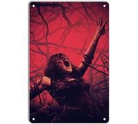 DWQUIX Targa in metallo con scritta "Evil Dead II Bruce Campbel", poster classico del film per Home Theater e arte da parete retrò, 20 x 30 cm