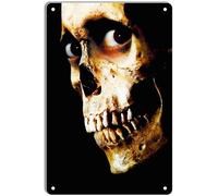 DWQUIX Targa in metallo con scritta "Evil Dead II", poster minimal, decorazione per home theater e arte da parete retrò, 20 x 30 cm