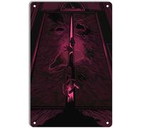 DWQUIX Targa in metallo con scritta "Evil Dead Rise Minimal Movement", decorazione per home theater e decorazione da parete retrò, 20 x 30 cm