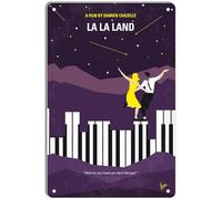 DWQUIX Targa in metallo No756 My La La Land minimal A jazz pianist... Poster classico del film per Home Theater Decor e arte da parete retrò 20,3 x 30,5 cm