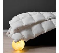 DWR Piumone per tutto l'anno, 155 x 220 cm, piumino d'oca e piume, piumino medio caldo, morbido piumone, certificato Oeko-Tex & RDS per il benessere degli animali (bianco, 850 gr.)