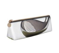 Dwrepo Astuccio in pelle per donne e uomini, astuccio con cerniera, astuccio portatile per penne da golf club, piccola borsa per il trucco, portamonete per lavoro e ufficio