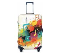 Dwrepo Copertura per bagagli a tema musica astratta copertura elastica lavabile valigia antigraffio protezione per valigie spandex protezione per bagagli da viaggio coperture per bagagli da 18-32