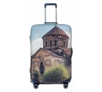 Dwrepo Copertura per bagagli da chiesa armena, elastica, lavabile, antigraffio, in spandex, per bagagli da viaggio da 45,7 a 81,3 cm, Nero, X-Large