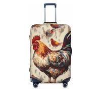 Dwrepo Copertura per bagagli elastica lavabile copertura per valigia antipolvere arte pollo pittura animale copertura per bagagli da viaggio alla moda protezione per bagagli ispessita adatta per