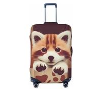 Dwrepo Graziosa copertura per bagagli con stampa animalier, protezione antigraffio per valigie da viaggio, lavabile, per bagagli da 45-81 cm, Nero , M