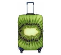 Dwrepo Kiwi Slice - Copertura per bagagli elastica e lavabile, antigraffio, in spandex, per bagagli da 45,7 a 81,3 cm, Nero, Medium