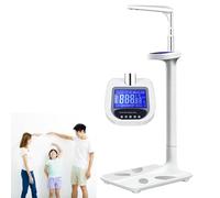 DWSSX Bilance for altezza e peso, bilance digitali for medico, bilance for altezza e peso a ultrasuoni con comandi vocali, calcolo BMI, misurazione del peso 200 kg Adatto