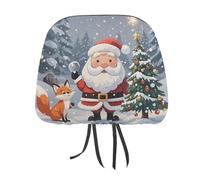 DWTJKMS 1 copri poggiatesta per auto, regolabile, riutilizzabile, accessorio per interni auto, grazioso stile vintage, per la maggior parte delle auto