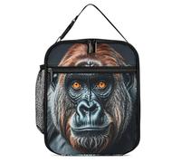 DWTJKMS A Gorilla - Borsa termica per il pranzo, a prova di perdite, per uomini e donne, con manico, riutilizzabile, per ufficio, lavoro, picnic
