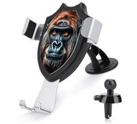 DWTJKMS A Gorilla, supporto universale per telefono cellulare da auto, adatto per tutti gli smartphone e i modelli di auto (nero)