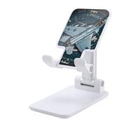 DWTJKMS Air Force Fighter Jet supporto per telefono cellulare pieghevole doppio supporto per telefono cellulare regolabile in altezza supporto portatile per cellulare dock desktop si adatta a tutti