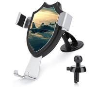 DWTJKMS Aircraft Fighter Jets - Supporto universale per telefono cellulare, per tutti gli smartphone e i modelli di auto (nero)