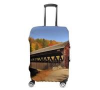 DWTJKMS Albany Copertura per bagagli con ponte coperto, semplice e generosa, copertura antipolvere lavabile, resistente ai graffi, per valigie da 48-81 cm, Stile:, L, Custodia per bagagli