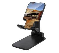 DWTJKMS Albany - Supporto per telefono cellulare con ponte coperto, pieghevole, regolabile in altezza, portatile, per tutti gli smartphone, colore: nero