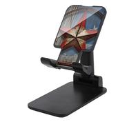 DWTJKMS American Wastern Texas Star - Supporto per telefono cellulare, pieghevole, regolabile in altezza, portatile, per tutti gli smartphone, colore: nero